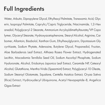 Advanced Arbutin Brightening Cream